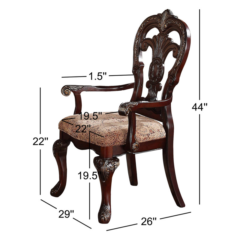 Ceja Queen Anne Back Arm Chair