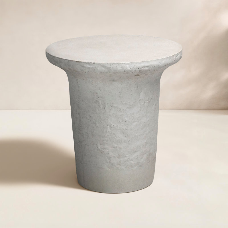 Yanis Concrete Outdoor Side Table
