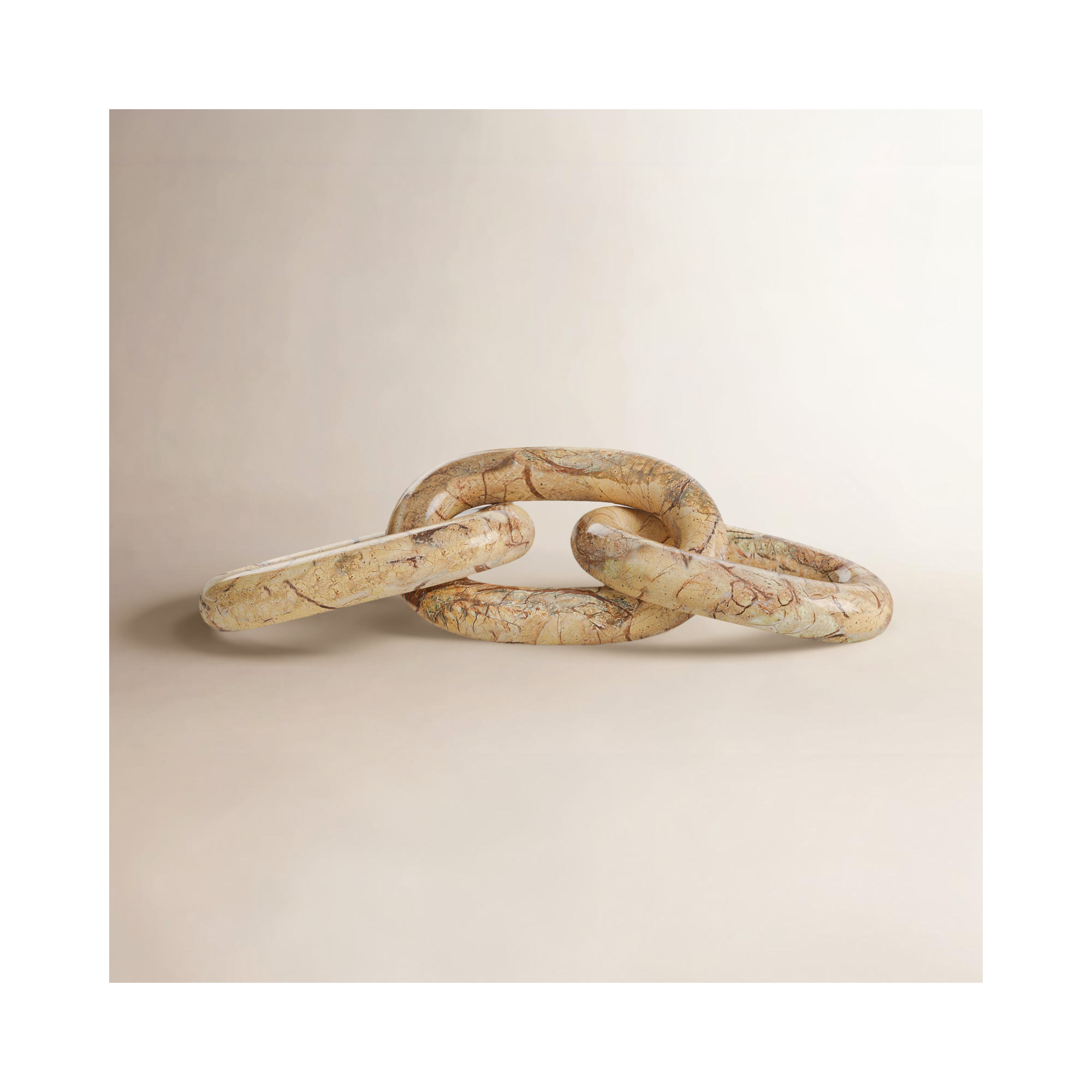 Ocarina Marble Chain Link, Forest Brown