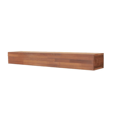 48" Rustic Wood Fireplace Mantel , Wall-mounted & Floating Shelf For Home Decor