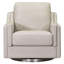 Fauteuil pivotant en cuir fleur Dianet-1392211150