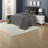 Comfortable Cotton Bedding Sets, Dark Grey, Reversible With Cottage Charm