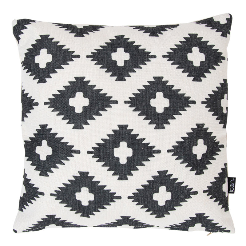 Geometric Print Indoor-Outdoor Cushion, Multicolour