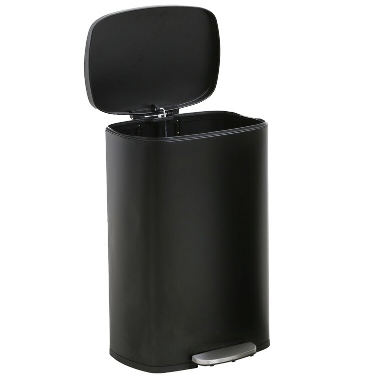 FDW 10 Gallons Steel Step On Trash Can