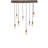 Rustic Lodge 8 - Light Oak Cluster Pendant