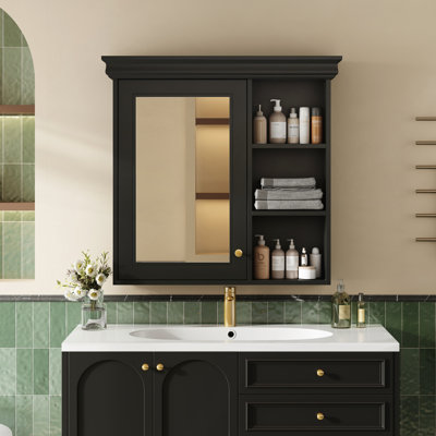 Armoire suspendue en bois durable avec tablettes réglables et conception classique pour des solutions de rangement polyvalentes