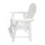 Ensemble de 2 chaises de bar avec accoudoirs Hips, convenant à la pelouse, à la cour arrière - chaise blanche avec accoudoirs, de 2