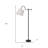 63" Bronze Adjustable Traditional Shaped Floor Lamp With Gray Square Shade
