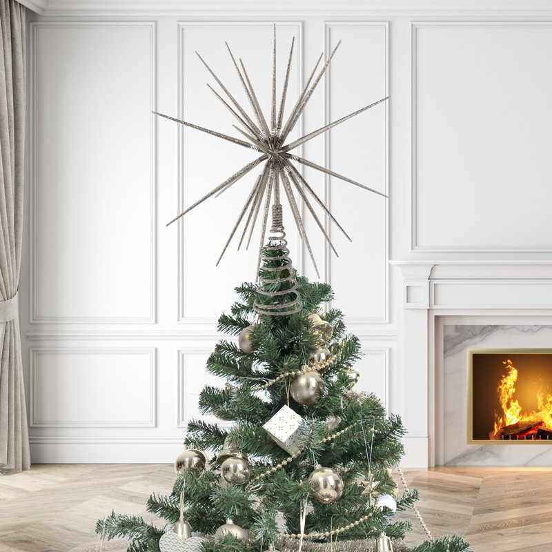 Starburst Tree Topper, Silver