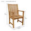 Chicago Teak Patio Dining Chair