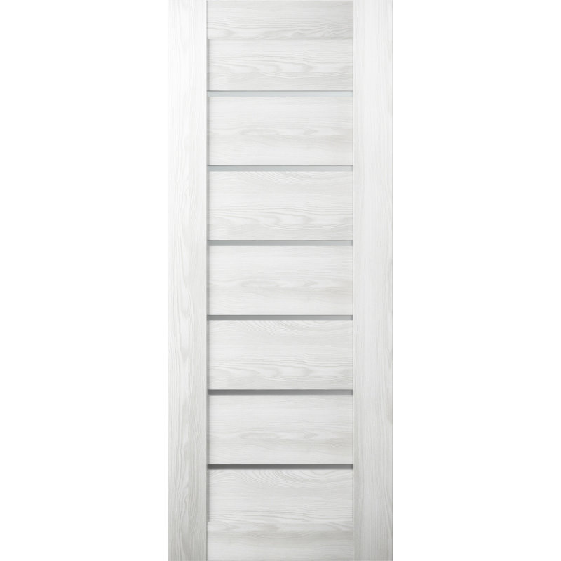 Dalle de porte intérieure en bois manufacturé et en verre givré Avon 07 02, 35,875 po x 79,37 po, Pacane