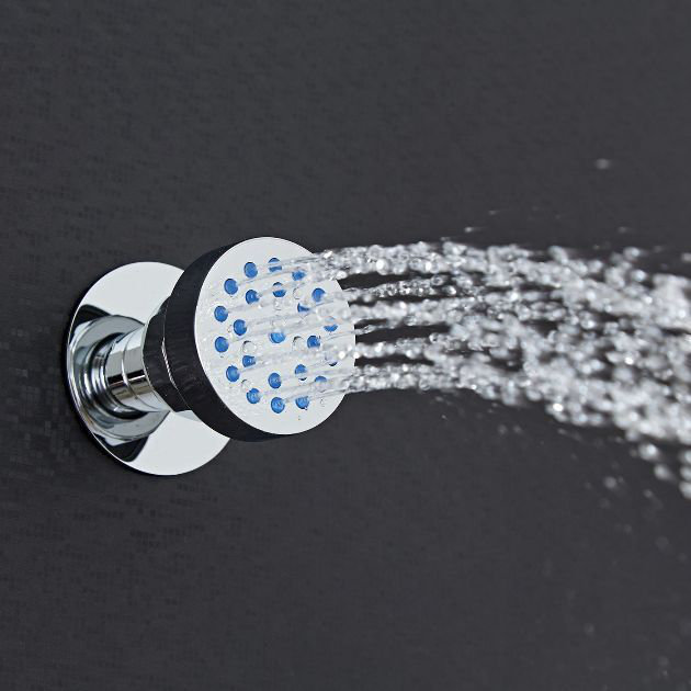 Nouveau système de douche de pluie thermostatique au plafond 20 po avec 6 jets Juno