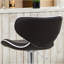 Ensemble de 2 tabourets de bar pivotants réglables Masaccio Airlift avec base chromée, brun foncé-1145354733