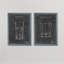 «Barware Blueprint I» par Antonyus Bunjamin (Abe) - ensemble de 2 reproductions d'art encadrées-859345246-921232701-921232696