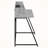 Ellingham Hutch With Shelf Computer Desk in Gray with Metal Finish, 38.95" H X 47.14" W X 23.46" D-97018637