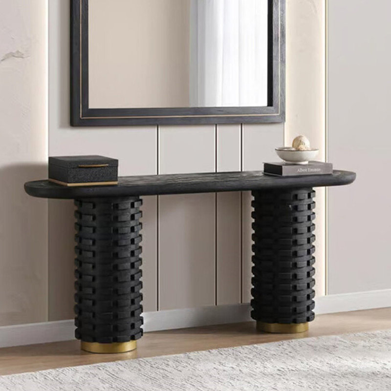 Console minimaliste de style italien, H 29,9 po x l 55,1 po x P 15,7 po