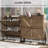 31.5" W Shoe Storage Cabinet,Narrow Shoes Storage With 2 Flip-Up Drawers,Farmhouse Shoe Organizer For Entryway With 2 Hooks