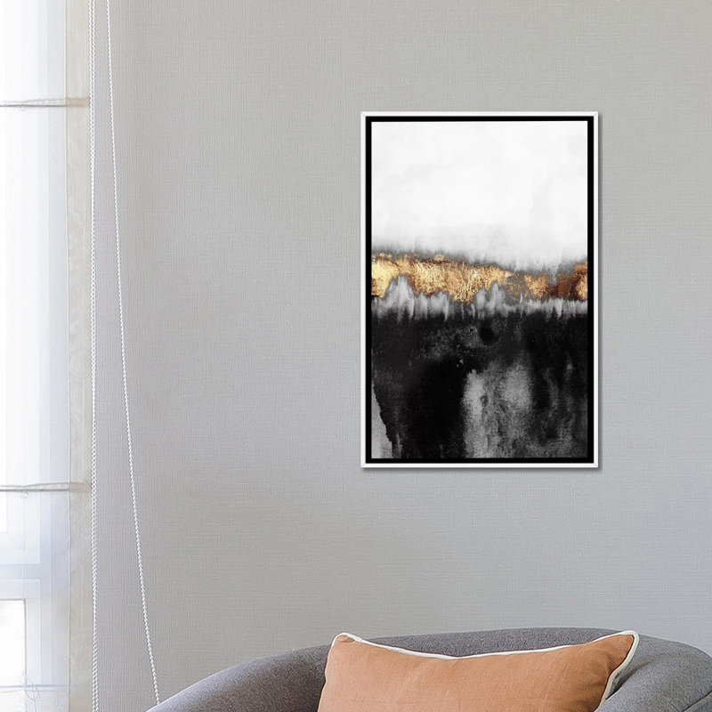 « Maussade » par Elisabeth Fredriksson-reproduction de photo encadrée, Toile blanche encadrée, H 26 po x l 18 po x P 1,5 po