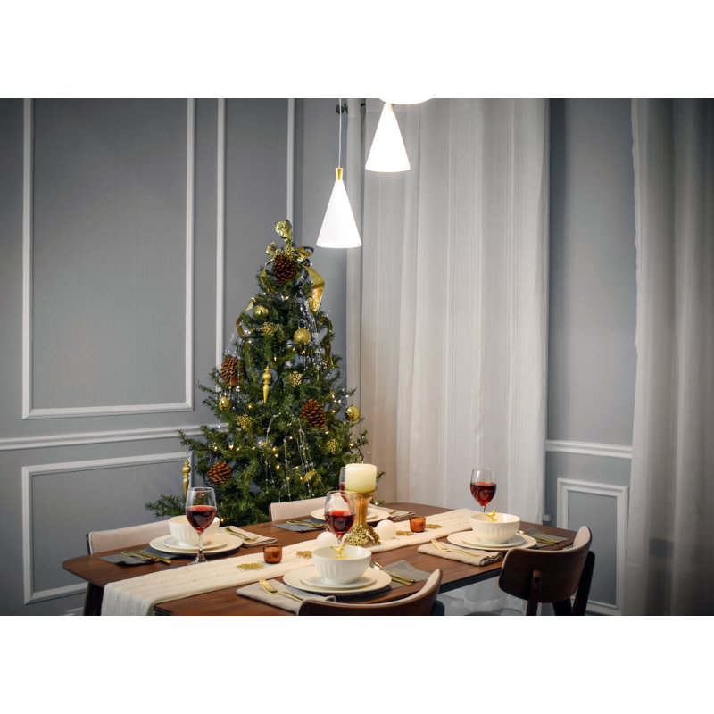 Laurens 3 - Light White/Metallic Gold LED Cluster Pendant