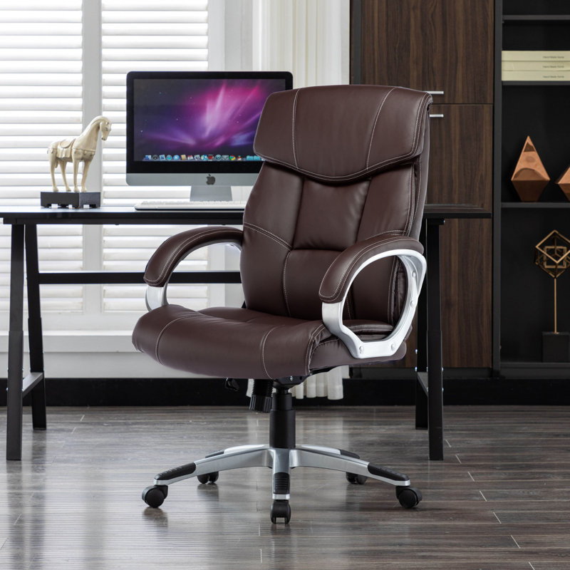 Fauteuil de direction Kalev, Brun foncé