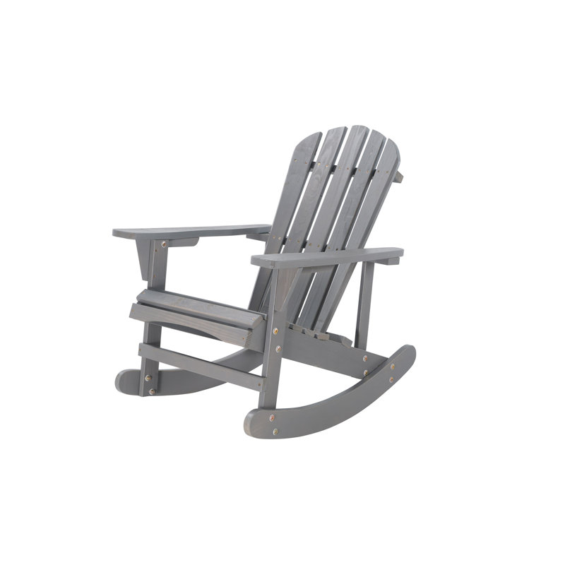 Mobilier d'extérieur pour chaises de patio en bois massif Adirondack
