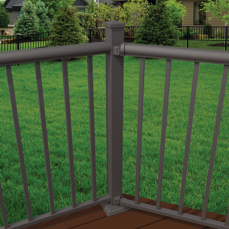 Matte Bronze Aluminum Angle Brackets for Deck Stairs