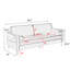 Canapé rembourré 82,5 po Khylee-1524968048