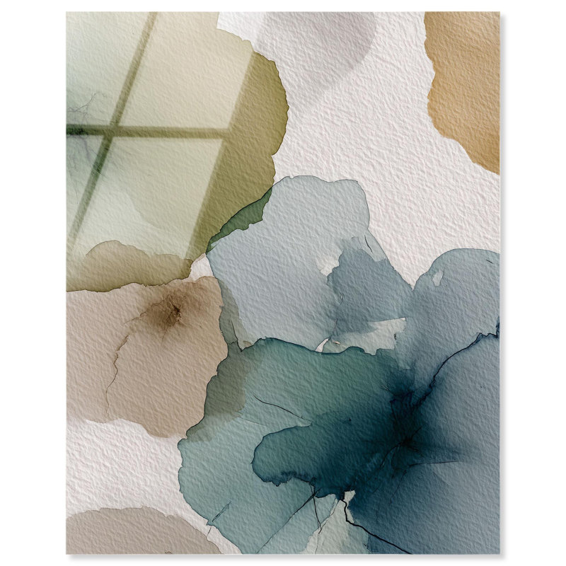 «Moss and Mineral Forms II», reproduction d'art sur acrylique par Art Remedy, H 20 po x l 16 po