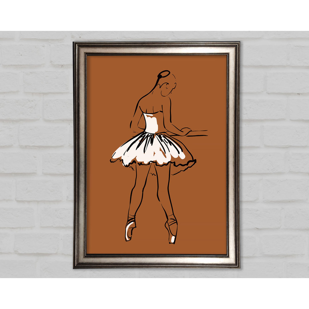 Brauner Ballerina 2 - Druck