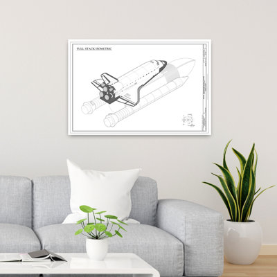 Discovery Full Stack Isometric Contemporary Wall Art Print