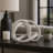 Decorative Abstract Circular Loop Statue Sculpture For Home Decor - Contemporary Decorative Objects For Living Room And Tabletop Styling - 16", White