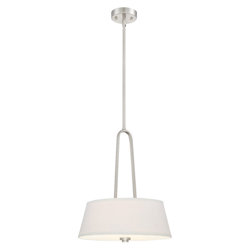 Luminaire suspendu tambour simple 2 lumières Bomberger