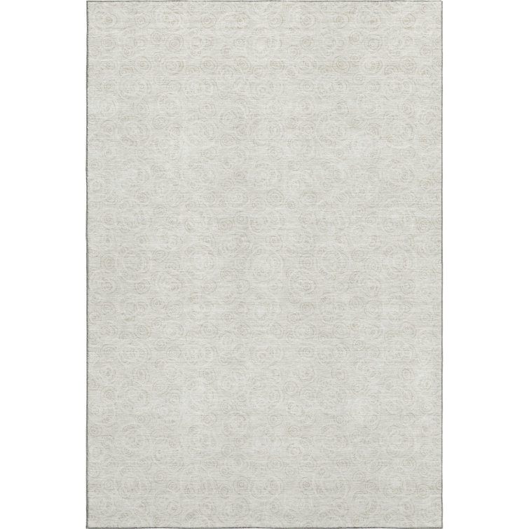 Premium Machine Washable Prisco Ivory Rug