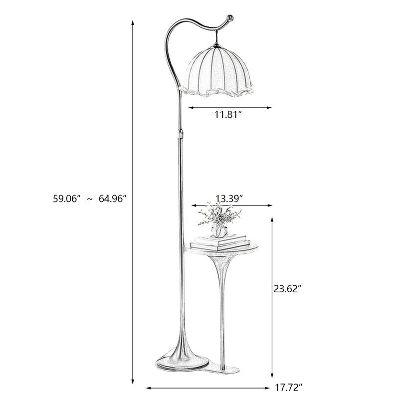 Lampes sur pied en bois massif noir sans fer