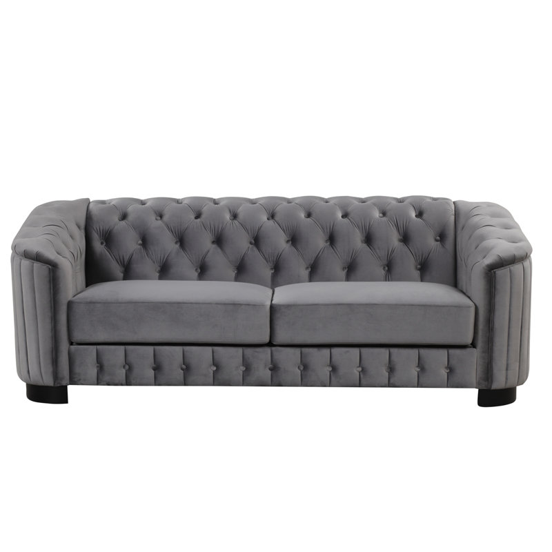 Canapé 82,4 po Mid Century Modern, Gris
