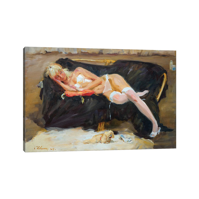 Sleeping Woman by Igor Zhuk - Wrapped Canvas Painting