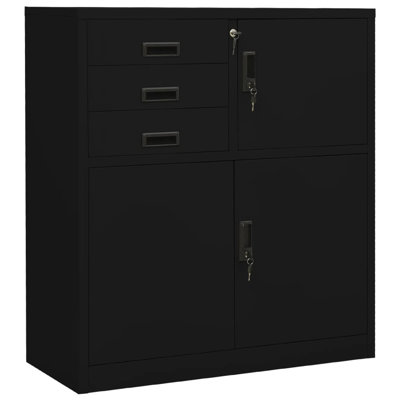 Office Cabinet 35.4" x 15.7" x 40.2" Steel by Inbox Zero