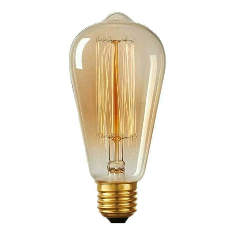 BA22d Dimmable Incandescent Vintage Edison Light Bulb Amber, 40W