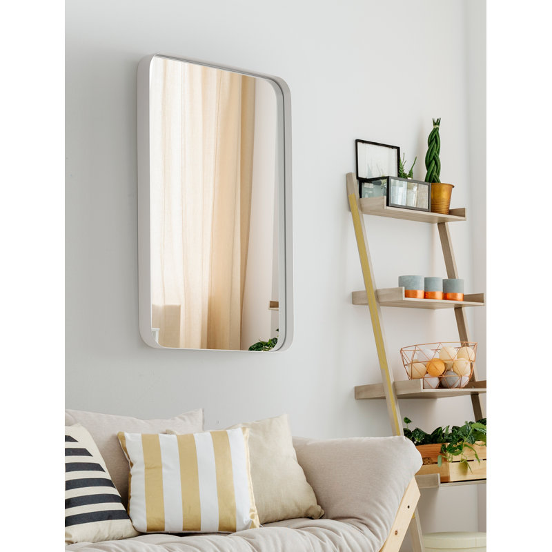 Miroir de salle de bain Duesbury, 36 po x 24 po, Blanc