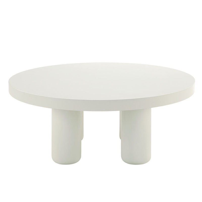 Loanna White Finish Coffee Table