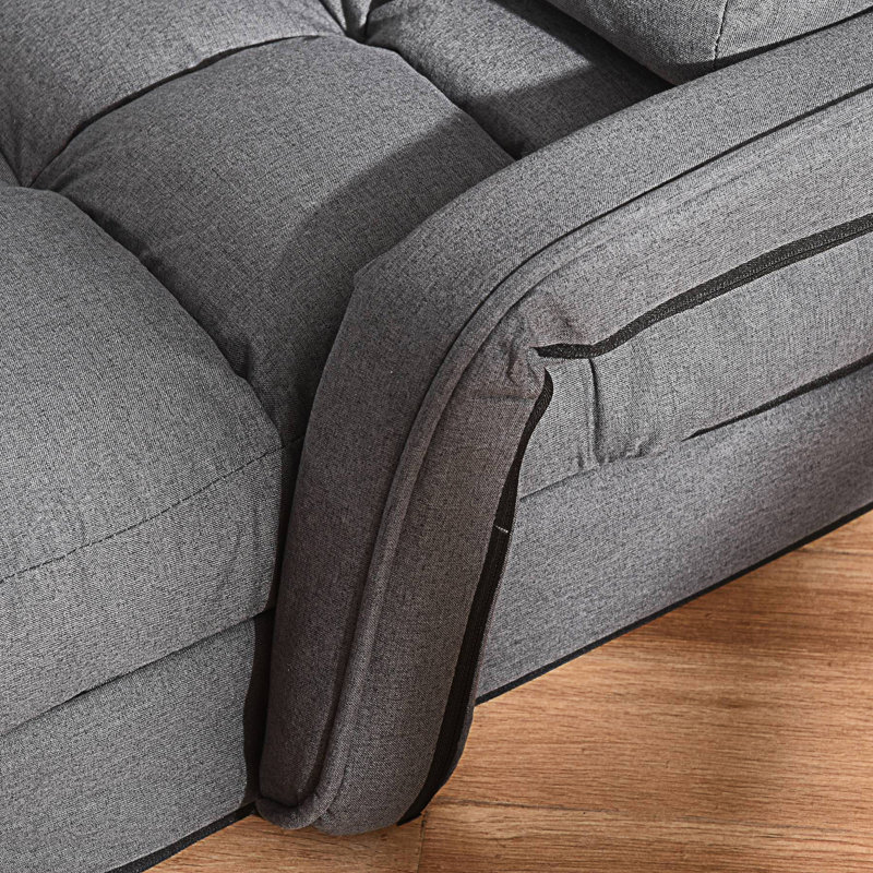 Canapé-lit convertible, fauteuil inclinable et fauteuil rembourré avec coussin