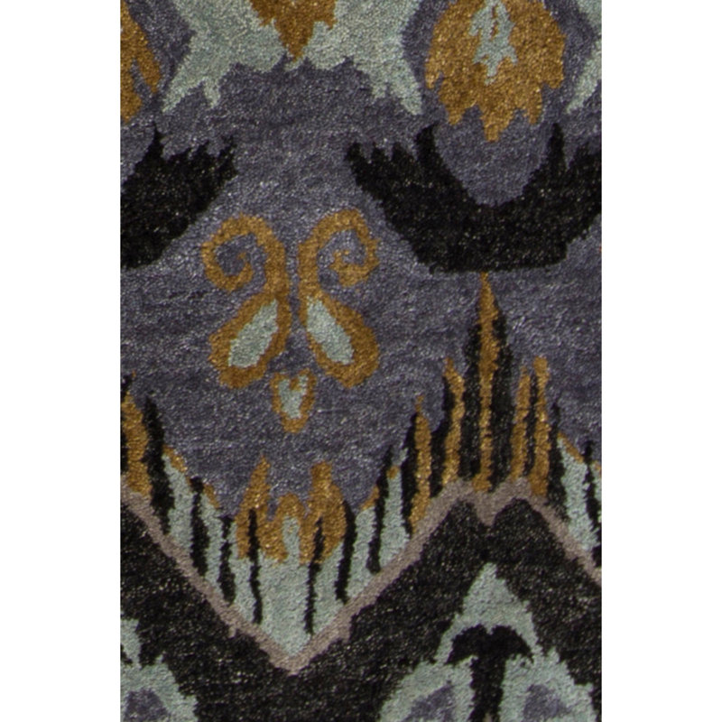 Tapis moderne / contemporain touffeté à la main gris / taupe / or Rupec, Rectangle 5 pi x 7 pi 6 po