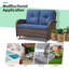Fauteuil coulissant avec coussins Durtche-1822007195-1869150468