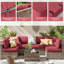 Ensemble de housses de coussin d'extérieur 14 po 14 pièces, seulement 14 housses-1043341357
