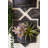  Decorative Clay Wall Planters Black Wash 21"H– Set of 4
