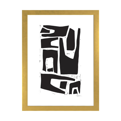 Minimalist Organic Shapes - impression d'art graphique