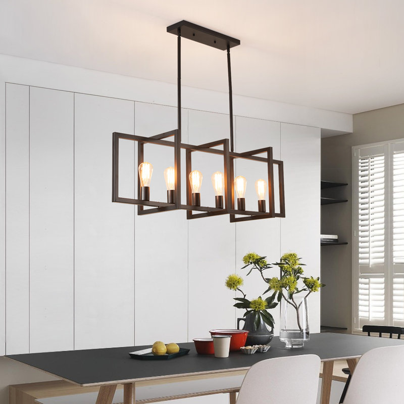 Billal 6 - Light Black Kitchen Island Pendant