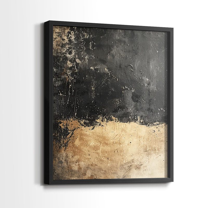 ABSTRACT Series CCCCXXI - Impression encadrée de qualité supérieure - Prêt à être accroché - Aucun clou requis, Cadre noir
