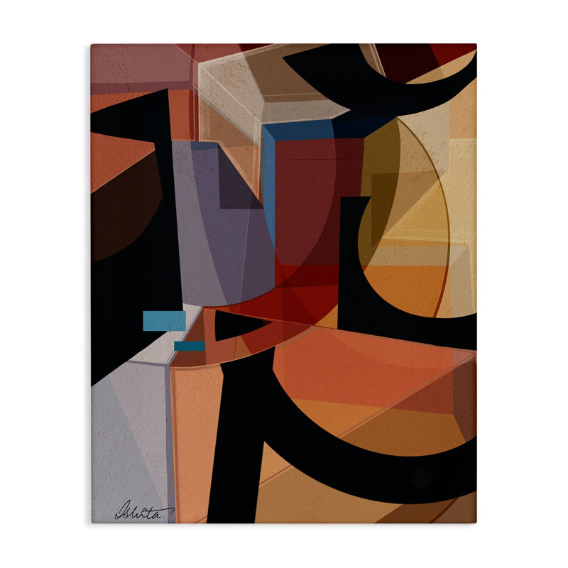 Série de formes sur toile, design par Ishita Banerjee, H 20 po x l 16 po