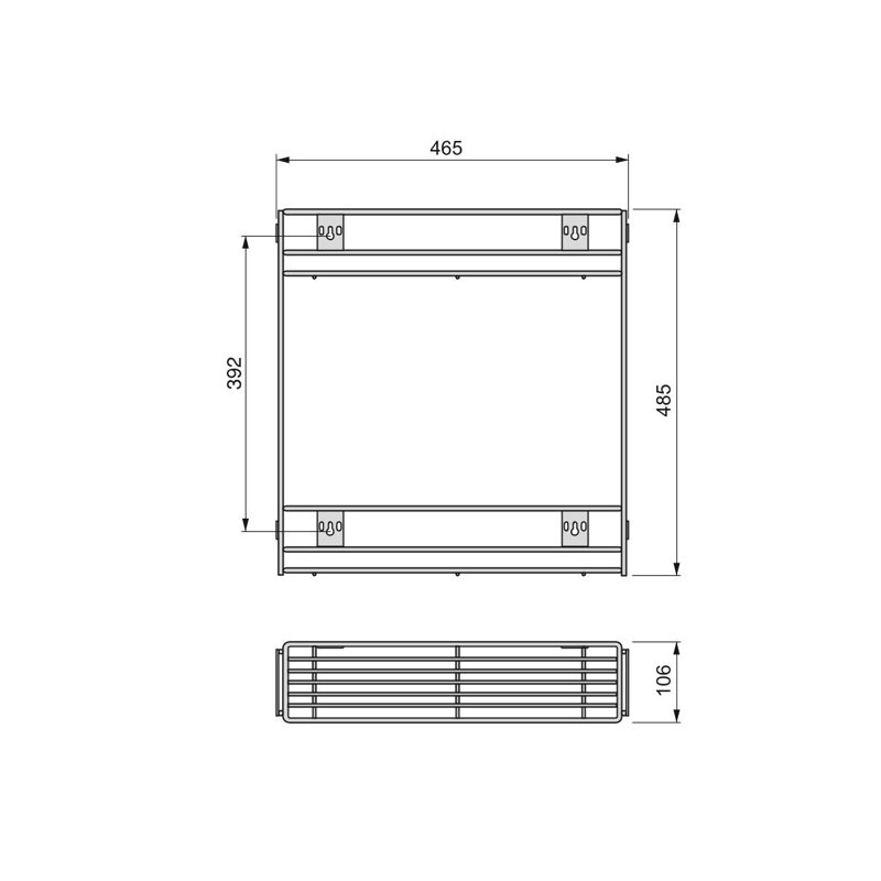 Plumley Steel Pull Out Pantry